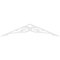Ekena Millwork Pitch Bordeaux Architectural Grade PVC Gable Pediment, 72"W x 15"H x 1"P (5/12) GPP072X015X100BOR - alternate 5